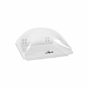 Display Dome Cover with Fixed Polycarbonate Tray 350x350mm